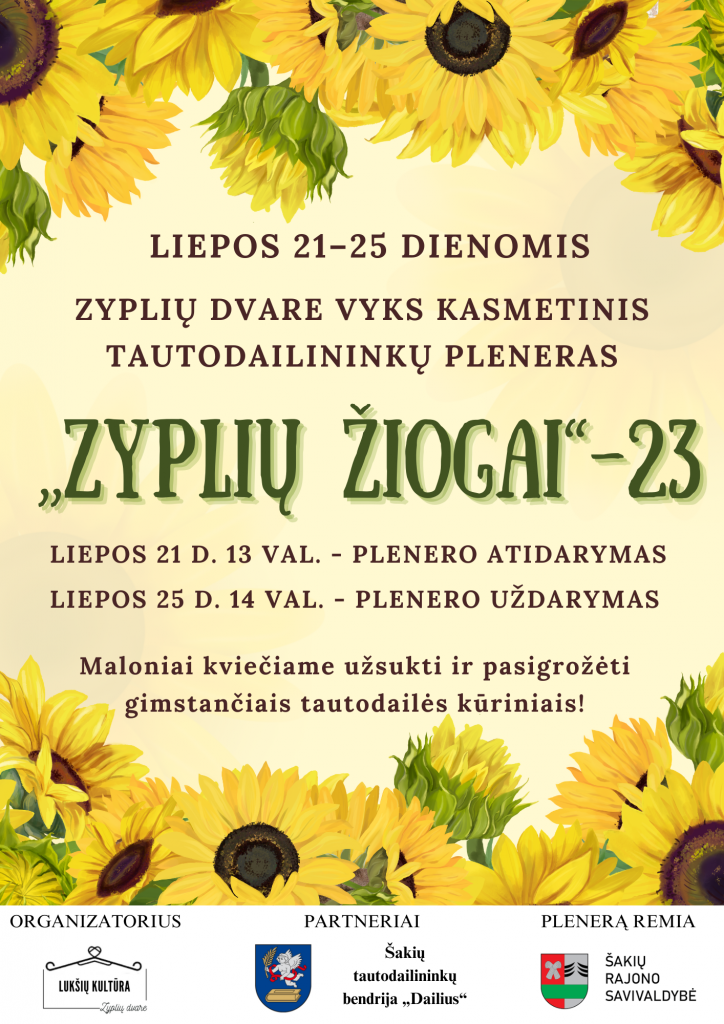 Tautodailininkų pleneras „Zyplių žiogai“ - 23 (plakatas)