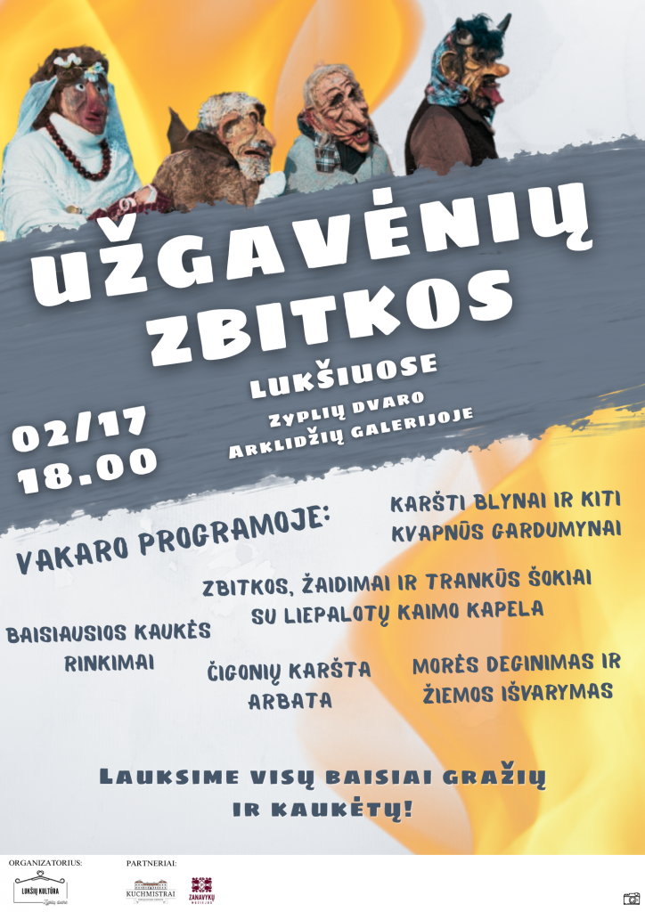 Užgavėnės Lukšiuose (plakatas)